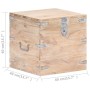 Baúl de madera maciza de acacia 40x40x40 cm de vidaXL, Baúles de almacenamiento - Ref: Foro24-289640, Precio: 131,90 €, Descu...