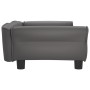 Gray synthetic leather dog bed 95x55x30 cm by vidaXL, Beds for dogs - Ref: Foro24-171820, Price: 114,73 €, Discount: %