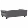 Gray synthetic leather dog bed 95x55x30 cm by vidaXL, Beds for dogs - Ref: Foro24-171820, Price: 114,73 €, Discount: %