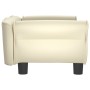 Cream synthetic leather dog bed 70x45x30 cm by vidaXL, Beds for dogs - Ref: Foro24-171832, Price: 63,45 €, Discount: %