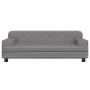 Cama para perros de cuero sintético gris 90x53x30 cm de vidaXL, Camas para perros - Ref: Foro24-171879, Precio: 97,02 €, Desc...