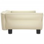 Cama para perros de cuero sintético crema 95x55x30 cm de vidaXL, Camas para perros - Ref: Foro24-171818, Precio: 78,84 €, Des...