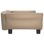 Cama para perros de cuero sintético color capuchino 95x55x30 cm de vidaXL, Camas para perros - Ref: Foro24-171821, Precio: 78...