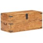 Baúl de madera maciza de acacia 90x40x40 cm de vidaXL, Baúles de almacenamiento - Ref: Foro24-289641, Precio: 199,08 €, Descu...