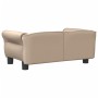 Cappuccino synthetic leather dog bed 70x45x30 cm by vidaXL, Beds for dogs - Ref: Foro24-171835, Price: 63,94 €, Discount: %