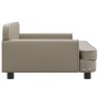 Cappuccino synthetic leather dog bed 90x53x30 cm by vidaXL, Beds for dogs - Ref: Foro24-171880, Price: 88,20 €, Discount: %