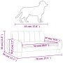 Cama para perros de cuero sintético gris 70x45x30 cm de vidaXL, Camas para perros - Ref: Foro24-171866, Precio: 69,99 €, Desc...