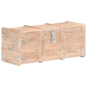 Solid acacia wood storage chest 90x40x40 cm by vidaXL, Storage trunks - Ref: Foro24-289644, Price: 236,99 €, Discount: %