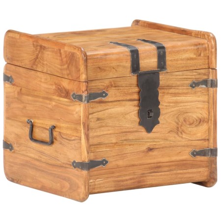 Solid acacia wood trunk 40x40x40 cm by vidaXL, Storage trunks - Ref: Foro24-289647, Price: 145,39 €, Discount: %