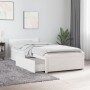 Single bed frame with white drawers 75x190 cm by vidaXL, Beds and slatted bases - Ref: Foro24-3103474, Price: 169,52 €, Disco...