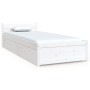 White bed frame with drawers 75x190 cm by vidaXL, Beds and slatted bases - Ref: Foro24-3103474, Price: 169,61 €, Discount: %