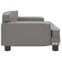 Gray synthetic leather dog bed 70x45x30 cm by vidaXL, Beds for dogs - Ref: Foro24-171892, Price: 70,66 €, Discount: %