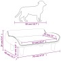 Cama para perros de terciopelo negra 70x40x24 cm de vidaXL, Camas para perros - Ref: Foro24-171955, Precio: 67,99 €, Descuent...