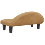 Brown velvet dog bed 70x52x30 cm by vidaXL, Beds for dogs - Ref: Foro24-171943, Price: 60,88 €, Discount: %