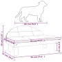 Brown velvet dog bed 70x52x30 cm by vidaXL, Beds for dogs - Ref: Foro24-171943, Price: 60,88 €, Discount: %