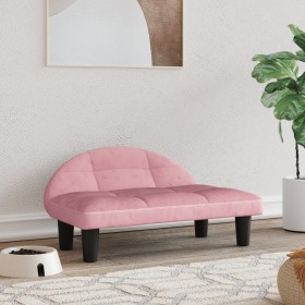 Hundebett aus rosa Samt, 70 x 52 x 30 cm von vidaXL, Betten für Hunde - Ref: Foro24-171941, Preis: 57,29 €, Rabatt: %