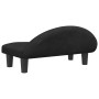 Black velvet dog bed 70x52x30 cm by vidaXL, Beds for dogs - Ref: Foro24-171942, Price: 62,99 €, Discount: %