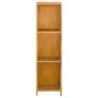 Estantería librería de madera maciza de teca 30x30x110 cm de vidaXL, Librerías y estanterías - Ref: Foro24-326126, Precio: 15...