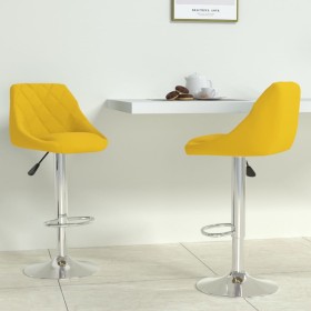 Kitchen stool 2 units mustard yellow velvet by vidaXL, Kitchen stools - Ref: Foro24-335312, Price: 147,08 €, Discount: %