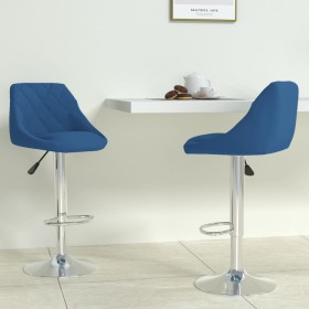 Kitchen stool 2 units in blue velvet by vidaXL, Kitchen stools - Ref: Foro24-335309, Price: 147,45 €, Discount: %