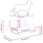 Cream synthetic leather dog bed 70x45x28 cm by vidaXL, Beds for dogs - Ref: Foro24-172002, Price: 60,16 €, Discount: %