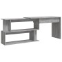 Sonoma gray plywood corner desk 200x50x76cm by vidaXL, Desks - Ref: Foro24-815424, Price: 118,20 €, Discount: %