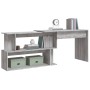 Sonoma gray plywood corner desk 200x50x76cm by vidaXL, Desks - Ref: Foro24-815424, Price: 118,20 €, Discount: %