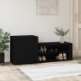 Mueble zapatero madera contrachapada negro 130x35x54 cm de vidaXL, Zapateros y organizadores de calzado - Ref: Foro24-816745,...