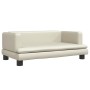 Cream synthetic leather dog bed 80x45x30 cm by vidaXL, Beds for dogs - Ref: Foro24-171902, Price: 72,91 €, Discount: %