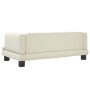 Cream synthetic leather dog bed 80x45x30 cm by vidaXL, Beds for dogs - Ref: Foro24-171902, Price: 72,91 €, Discount: %