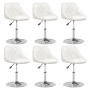 Dining chairs 6 units white synthetic leather by vidaXL, dining chairs - Ref: Foro24-3088645, Price: 360,42 €, Discount: %