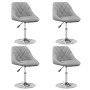 Swivel dining chairs 4 units light gray velvet by vidaXL, dining chairs - Ref: Foro24-3088758, Price: 226,20 €, Discount: %