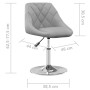 Swivel dining chairs 4 units light gray velvet by vidaXL, dining chairs - Ref: Foro24-3088758, Price: 226,20 €, Discount: %