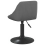 Silla de comedor de terciopelo gris oscuro de vidaXL, Sillas de comedor - Ref: Foro24-3088814, Precio: 76,74 €, Descuento: %