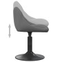 Silla de comedor de terciopelo gris oscuro de vidaXL, Sillas de comedor - Ref: Foro24-3088814, Precio: 76,74 €, Descuento: %