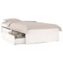 Estructura de cama con cajones blanco 75x190 cm de vidaXL, Camas y somieres - Ref: Foro24-3103454, Precio: 161,01 €, Descuent...