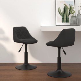 Swivel dining chairs 2 pcs black velvet by vidaXL, dining chairs - Ref: Foro24-335324, Price: 123,99 €, Discount: %