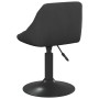 Sillas de comedor giratorias 2 uds terciopelo negro de vidaXL, Sillas de comedor - Ref: Foro24-335324, Precio: 124,65 €, Desc...