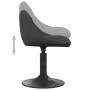 Sillas de comedor giratorias 2 uds terciopelo negro de vidaXL, Sillas de comedor - Ref: Foro24-335324, Precio: 124,65 €, Desc...