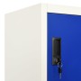 Gray and blue steel locker 90x45x180 cm by vidaXL, Lockers and storage cabinets - Ref: Foro24-339818, Price: 338,99 €, Discou...