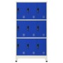 Gray and blue steel locker 90x45x180 cm by vidaXL, Lockers and storage cabinets - Ref: Foro24-339810, Price: 312,26 €, Discou...