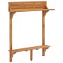 Mesa alta de balcón de madera maciza de acacia 90x37x122,5 cm de vidaXL, Mesas de cocina y de comedor - Ref: Foro24-310253, P...