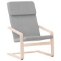 Sillón de relax de tela gris claro de vidaXL, Sillones - Ref: Foro24-351051, Precio: 80,99 €, Descuento: %