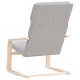 Sillón de relax de tela gris claro de vidaXL, Sillones - Ref: Foro24-351051, Precio: 80,99 €, Descuento: %