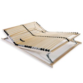 Slatted bed base with 28 slats 7 regions 100x200 cm by vidaXL, Beds and slatted bases - Ref: Foro24-246458, Price: 113,26 €, ...