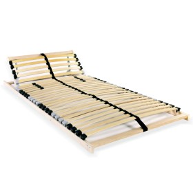 Slatted bed base with 28 slats in 7 regions 70x200 cm by vidaXL, Beds and slatted bases - Ref: Foro24-246449, Price: 84,99 €,...