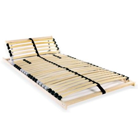 Slatted bed base with 28 slats 7 regions 70x200 cm by vidaXL, Beds and slatted bases - Ref: Foro24-246449, Price: 89,47 €, Di...