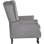 Sillón de tela gris de vidaXL, Sillones - Ref: Foro24-242206, Precio: 263,07 €, Descuento: %