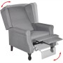 Sillón de tela gris de vidaXL, Sillones - Ref: Foro24-242206, Precio: 263,07 €, Descuento: %