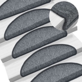 Stair mats 15 units dark gray 65x24x4 cm by vidaXL, Stair mats - Ref: Foro24-133885, Price: 65,99 €, Discount: %